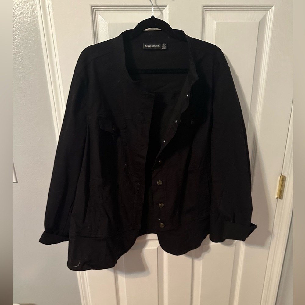 Plus size black jacket